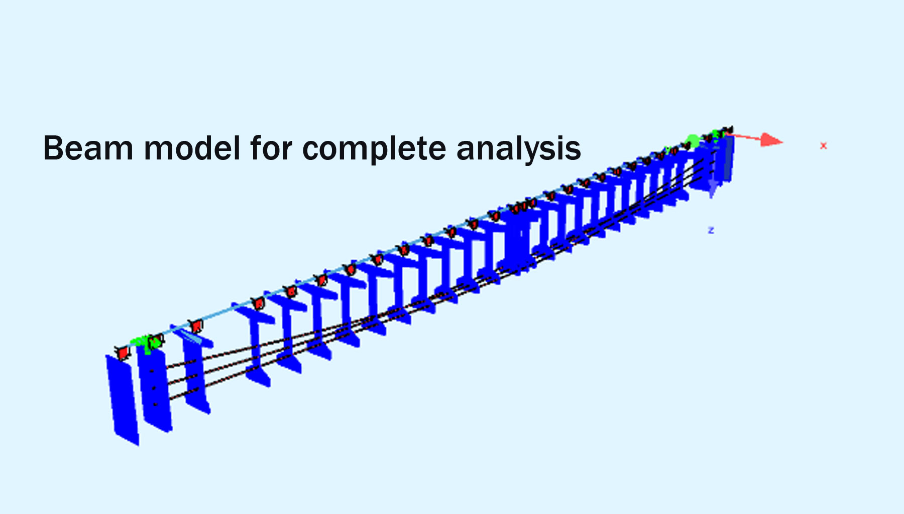 AG2 bridge beam model