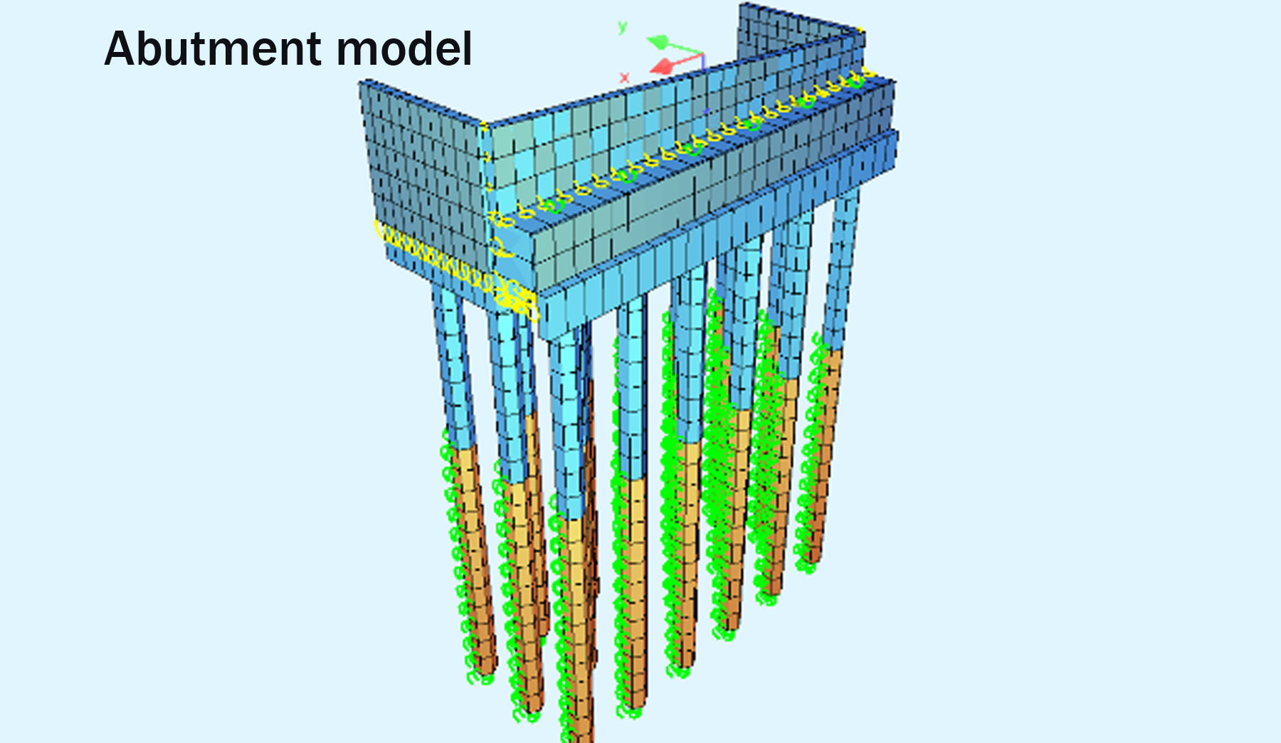 AG2 bridge abutment model