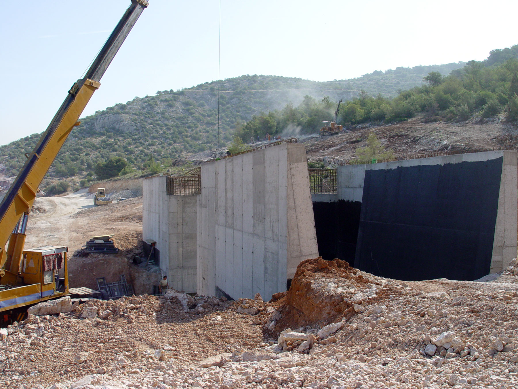 G9 γέφυρα στο Ικόνιο κατασκευασμένη με χρήση γερανού