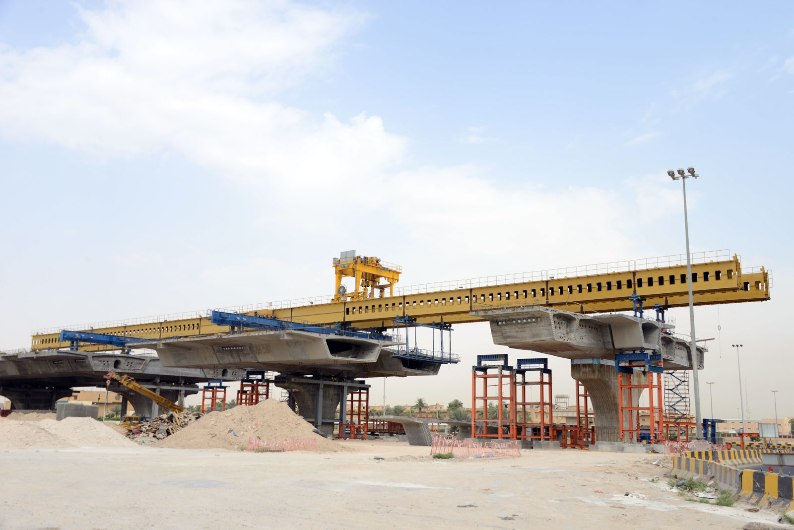 Jahra road main line construction site