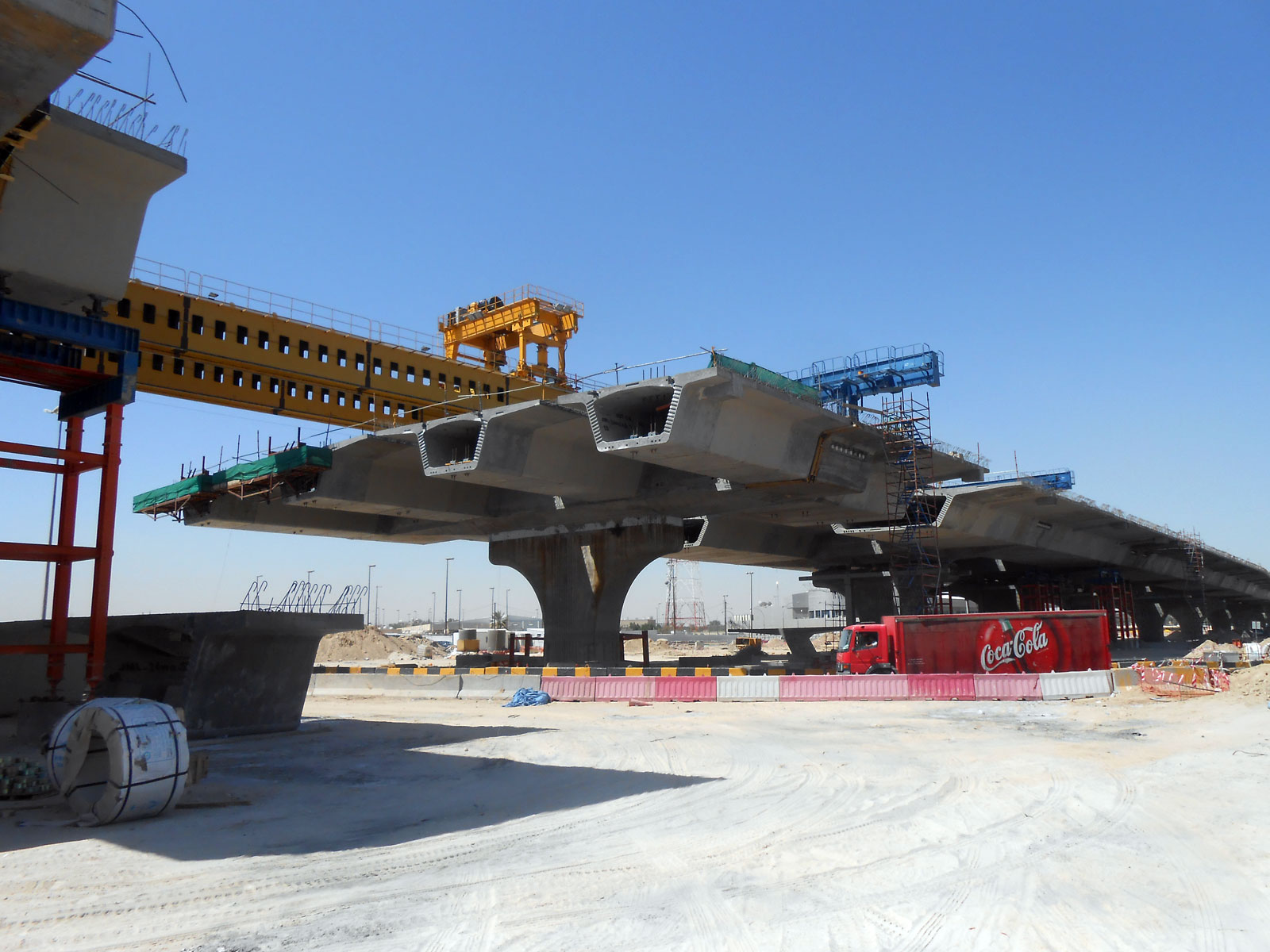 Jahra road main line construction