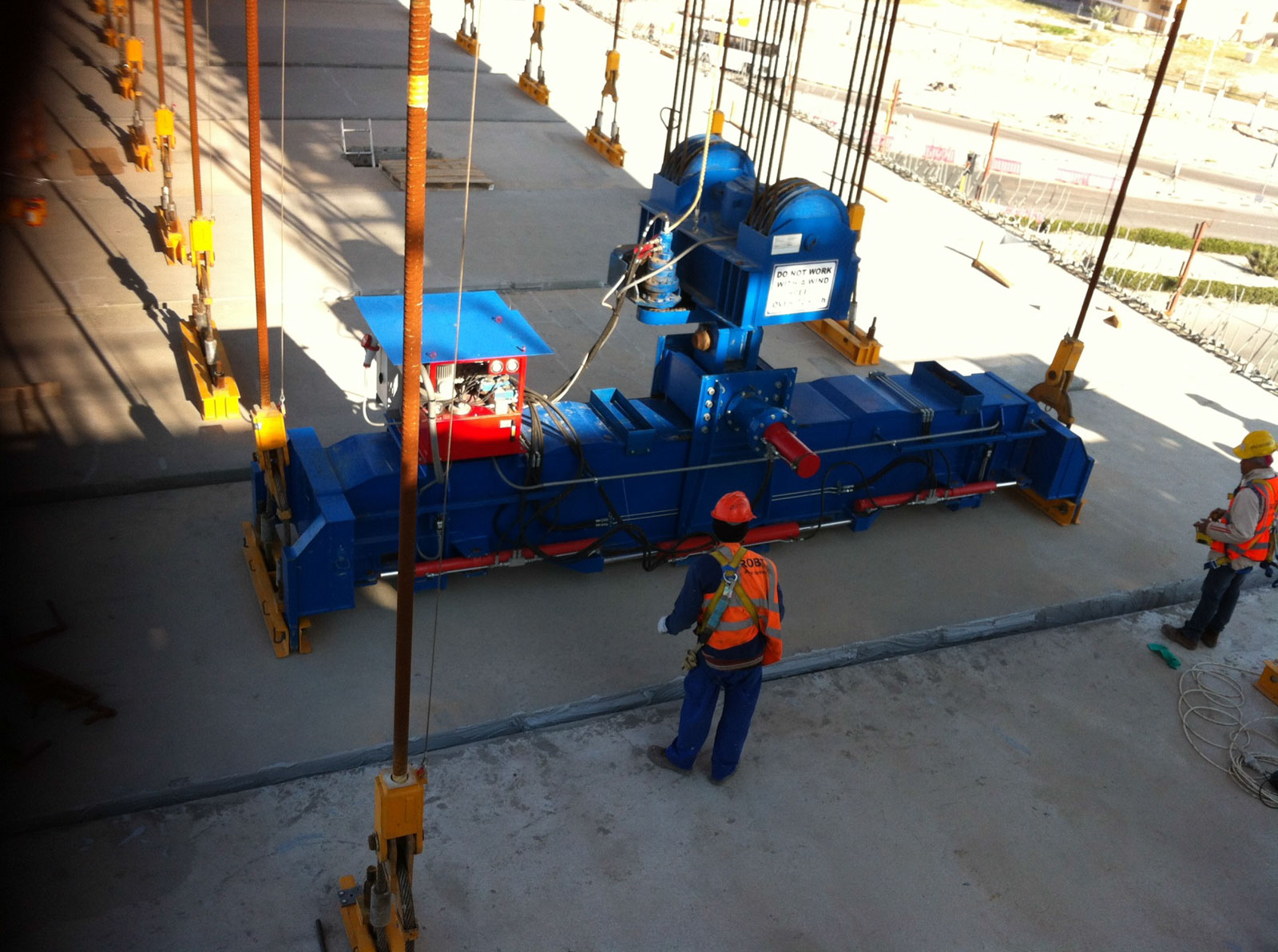 segmental engineering workers construction site
