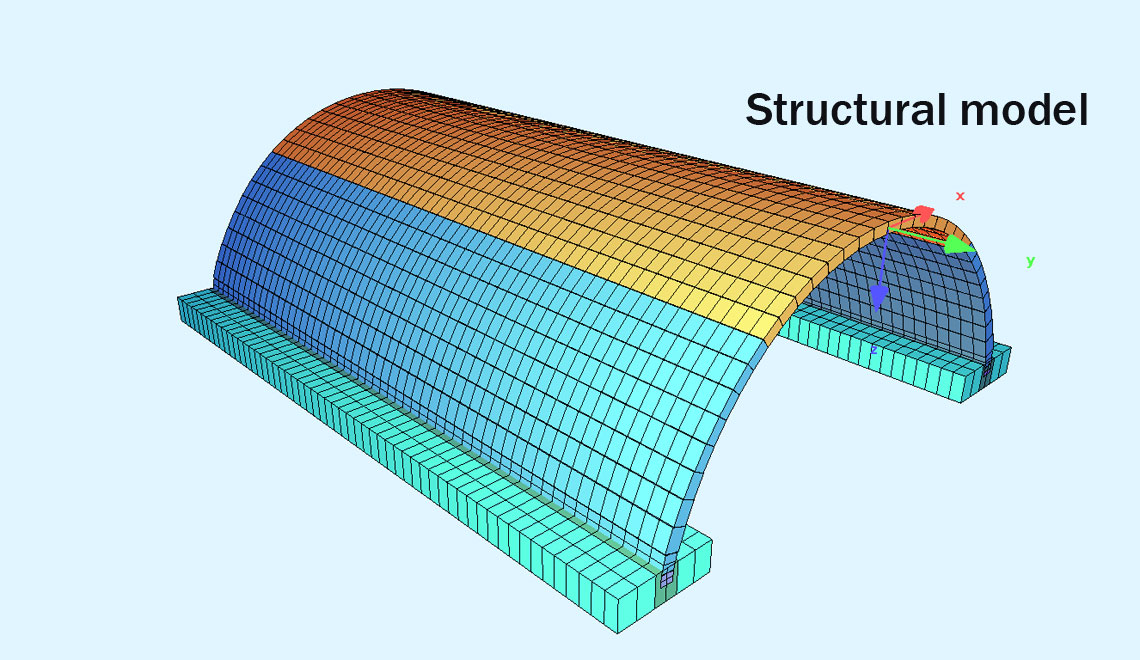 cut and cover structural model