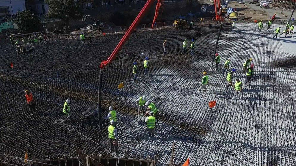 Nicosia bridge construction site