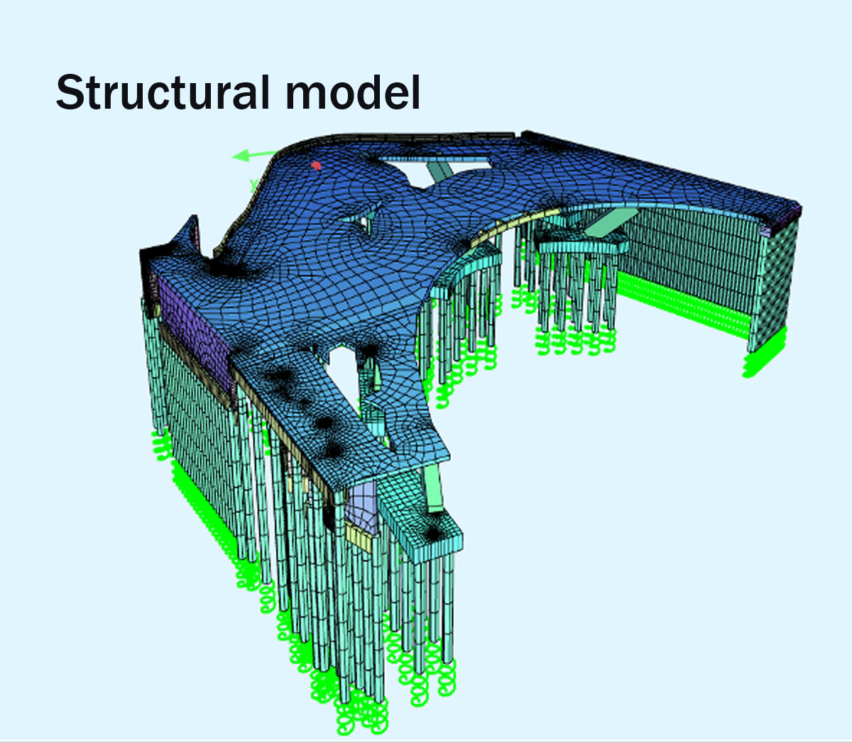 Nicosia square bridge sructural model