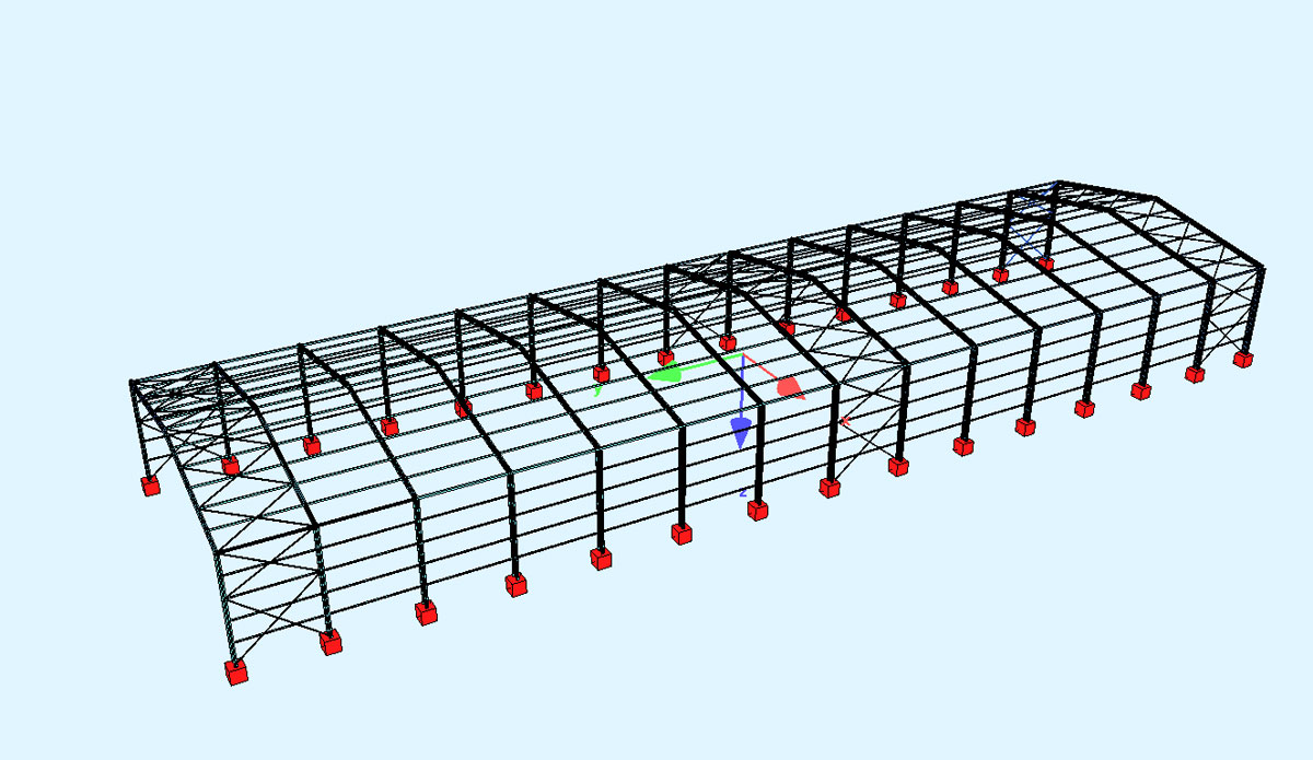 steel storage building model